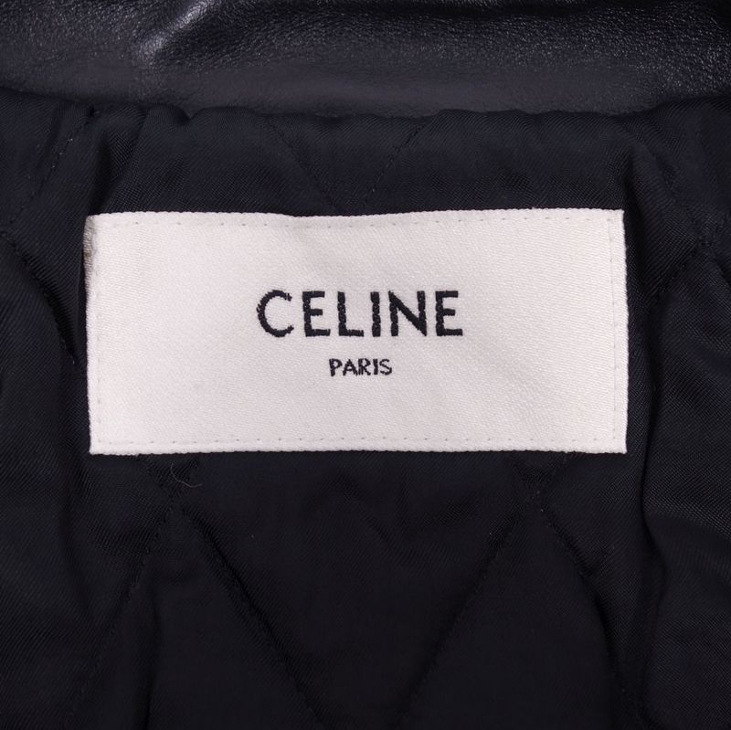 Celine Jacket Leather Jacket Biker Jacket