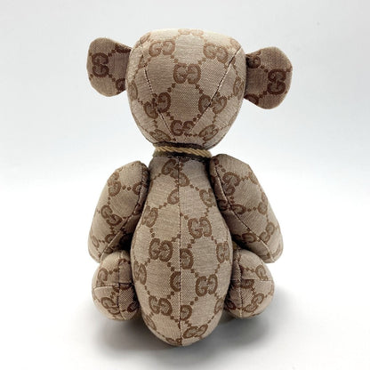 Gucci GG Canvas Teddy Bear 7077722 Beige Plush Bear