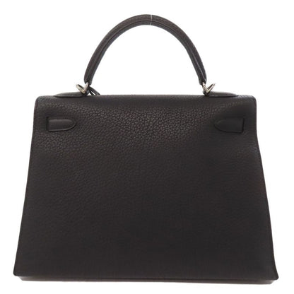 Hermes Kelly 32 Outer Stitch Silver Hardware Handbag Fjord Women