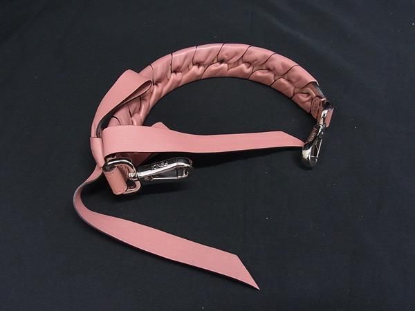 Fendi Strap You Leather Handle Strap For Bags Ladies Pink Bk5954