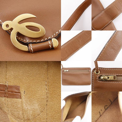 Loewe L Logo Calf Brown Women Shoulder Bag