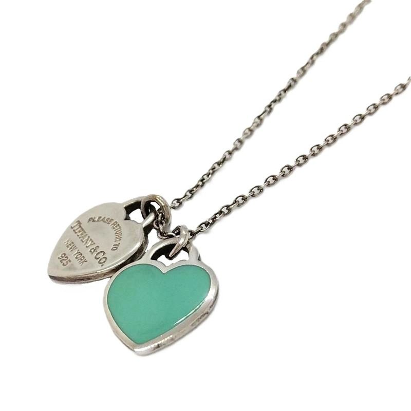 Tiffany & Co Tiffany & Co Return To Double Heart Tiffany & Co Blue Necklace
