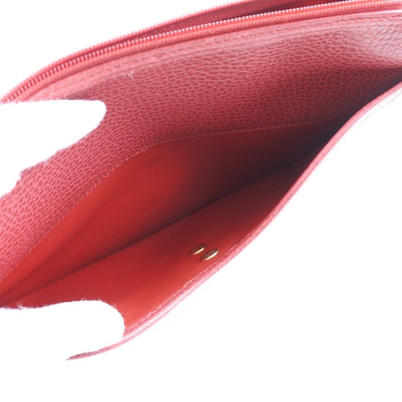 Dior Leather Red Ladies Clutch Bag