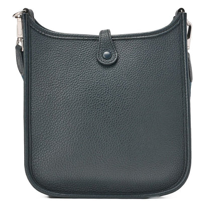 Hermes Evelyn TPM Shoulder Bag Taurillon Clemence Blue Orage (silver Hardware)