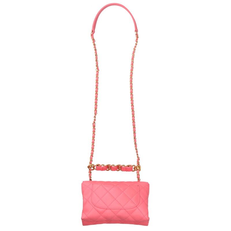 Chanel Matelasse Coco Mark Quilted Chain 2WAY Shoulder Bag Women