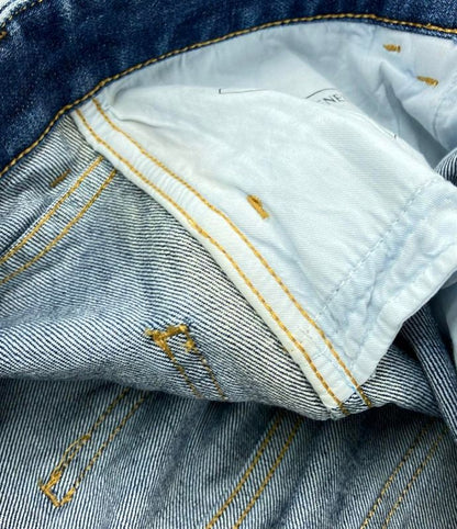 Bottega Veneta Denim Skirt Front and Back Slit Women's Size 40 (M) Bottega