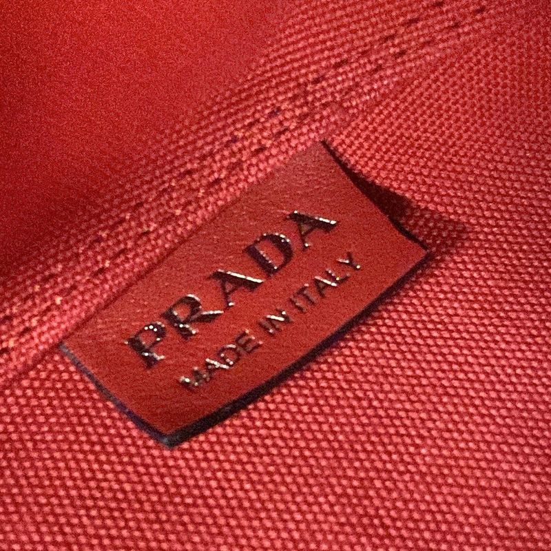 Prada Tote Bag - Navy And Red Leather