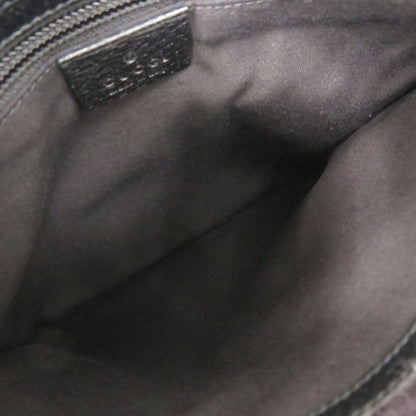 Gucci 27639 GG Canvas Leather Black Shoulder Bag Black 1047 Gucci