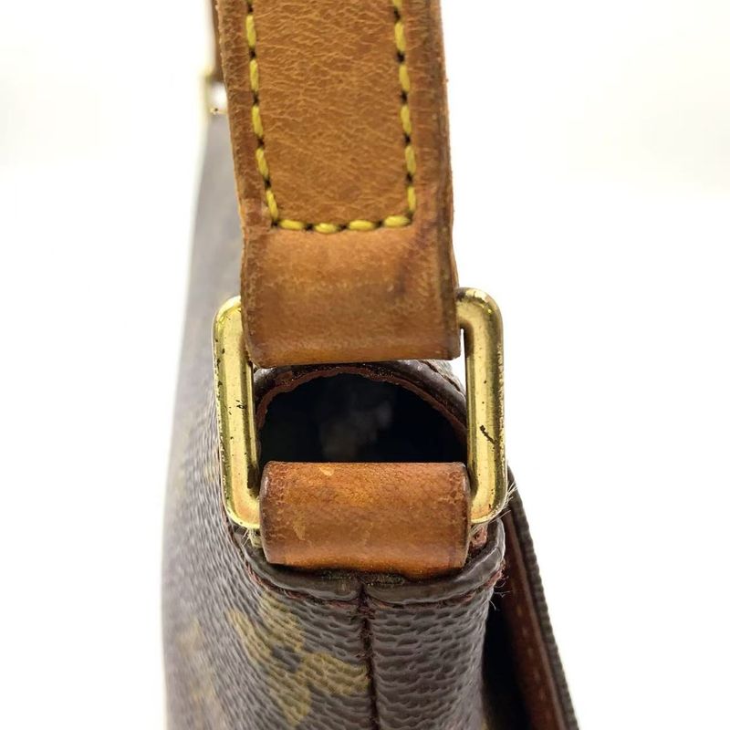 Louis Vuitton Musette Salsa Long Strap Monogram Leather × PVC Brown Shoulder