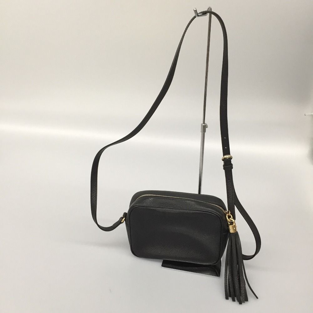 Gucci Shoulder Bag Small Leather Soho Internal Stain 308364 Black