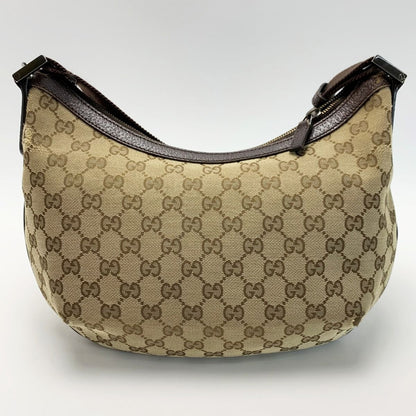 Gucci Shoulder Bag 181092 Brown X Light Brown Canvas X Leather