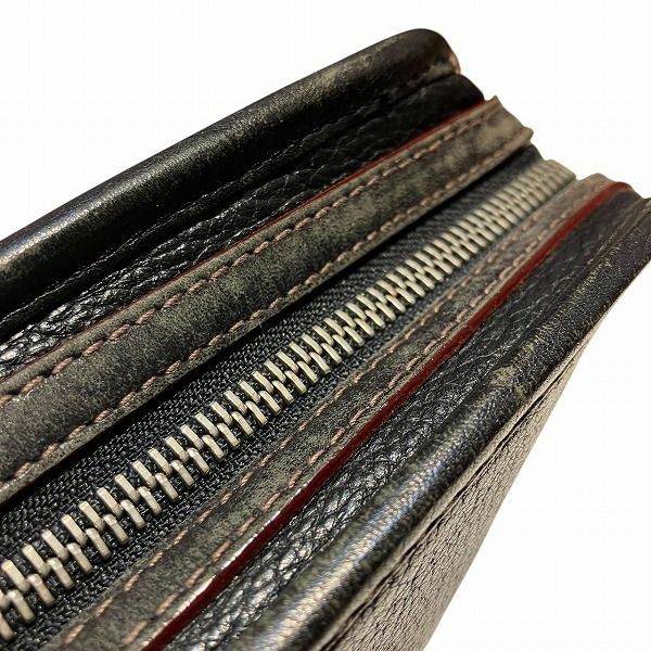 Loewe Anagram Black Leather Bag Clutch Bag Men's