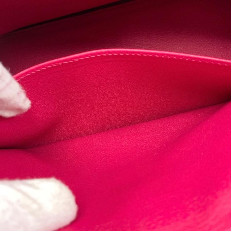 Hermes Handbag Birkin 25 K Engraved Togo Rose Mexico Pink Silver Hardware Hermes