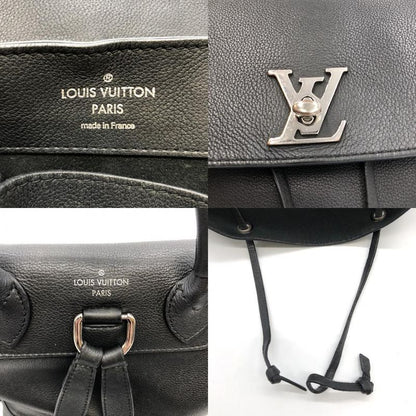 Louis Vuitton Lock Me Backpack M41815 Backpack Daypack Leather Black Women