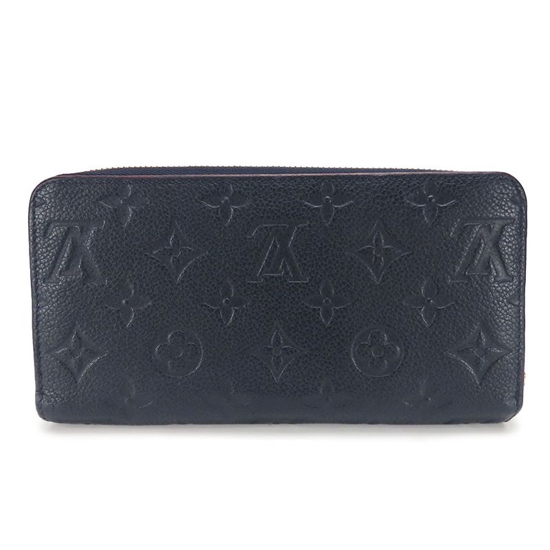 Louis Vuitton Long Wallet Zippy Wallet M62121 Monogram Empreinte Marine Rouge