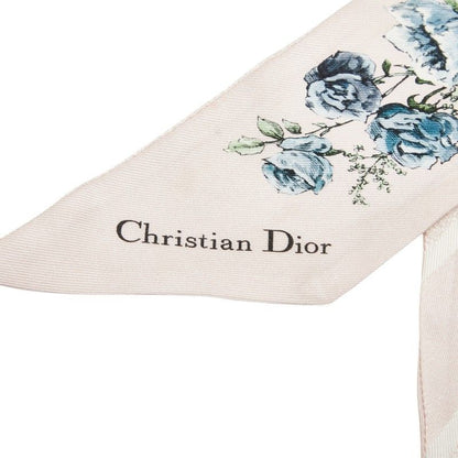 Christian Dior Mitzah Flower Floral Light Pink Multicolor Silk Women's Christian