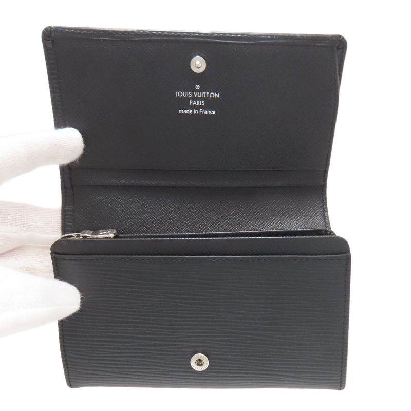 Louis Vuitton M63972 Portefeuille Trésor Folding Wallet With Coin Purse Epi