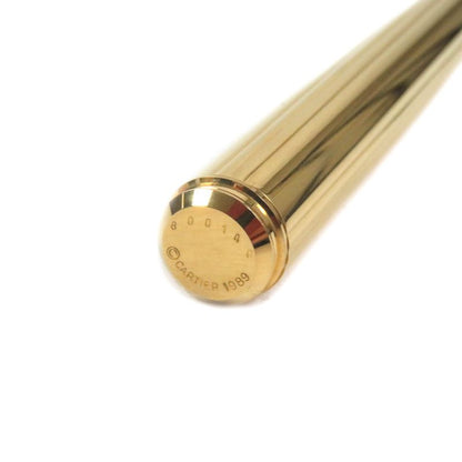 Cartier Vintage Panther Nib 18K F Nib Must De Cartier Capped Fountain Pen Gold