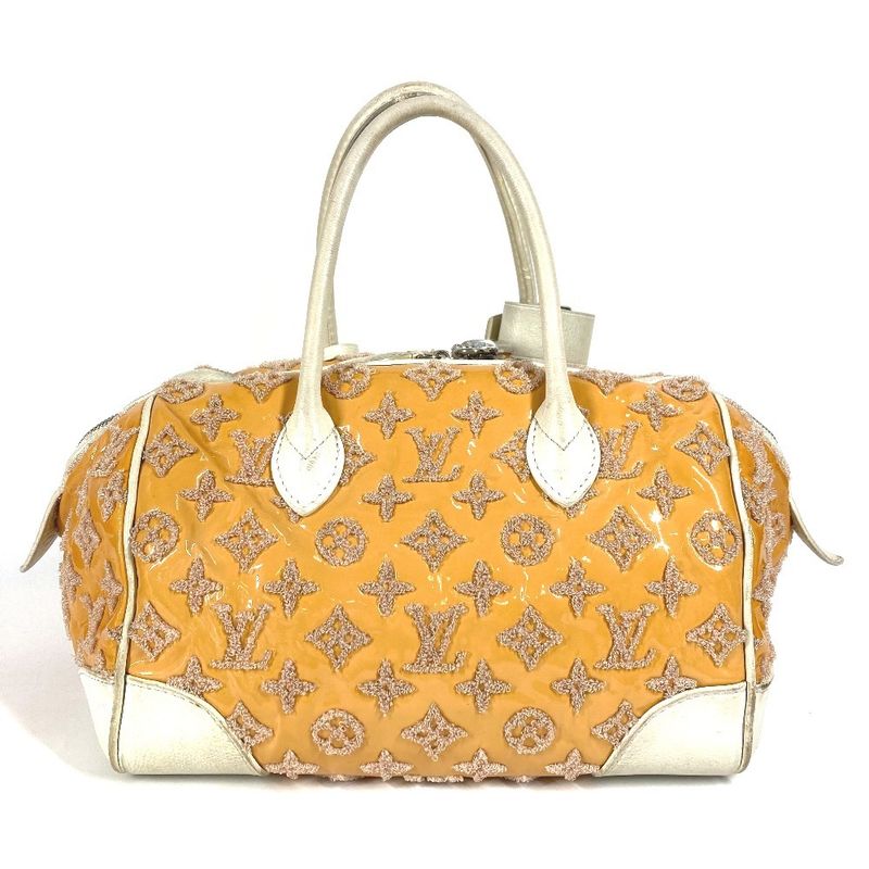 Louis Vuitton Shoulder Bag Speedy Round M40704 Enamel/leather Rose Pink