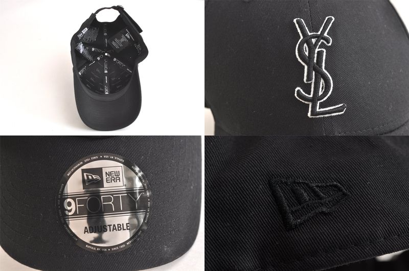 Saint Laurent Nieuw Ella Vintage Cap Canvas Black 2751n