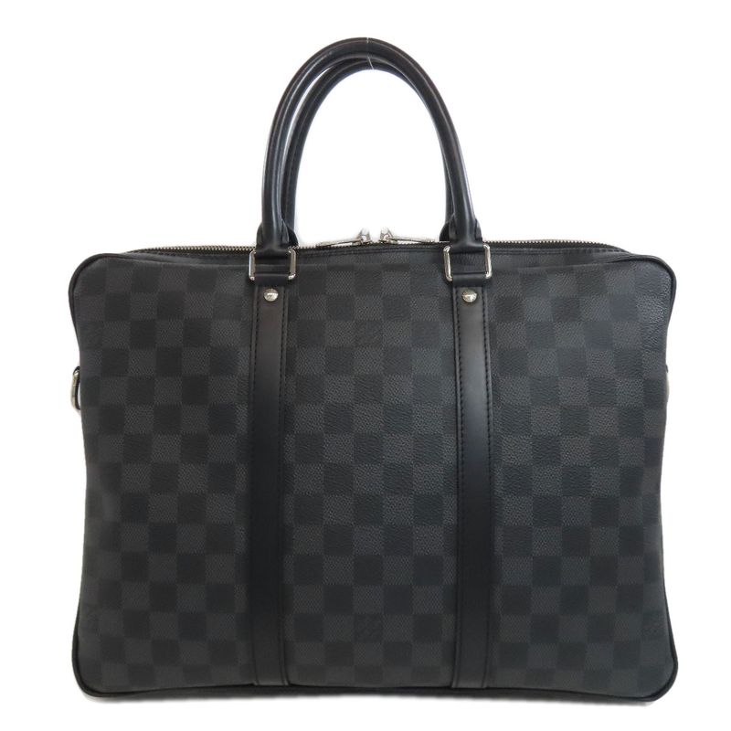 Louis Vuitton N41478 Porte Documents Voyage PM Business Bag Damier Canvas Men's