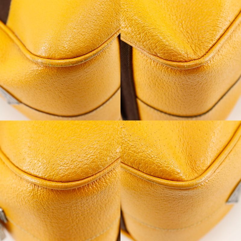 Prada Mini Boston Canvas Brown Women's Tote Bag