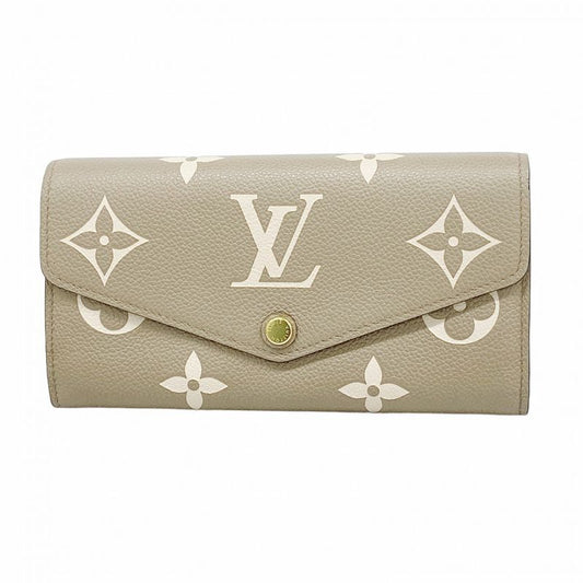 Louis Vuitton Long Wallet Monogram/empreinte Bicolor Portefeuille Sarah M81049