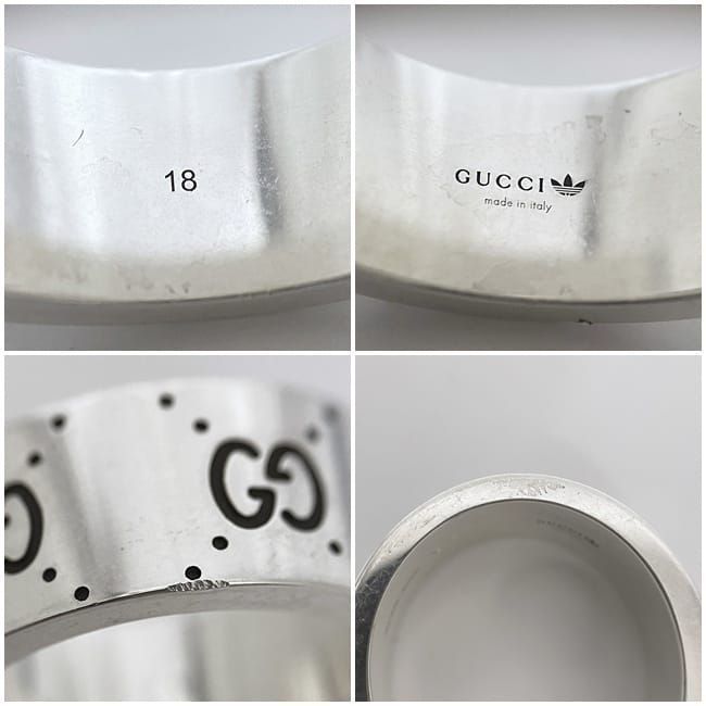 Gucci Adidas Ring F22225 Silver 702766