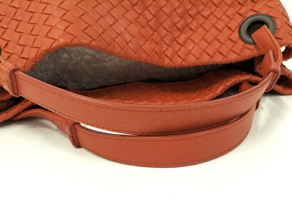 Bottega Veneta Large Garda Bag Tote Intrecciato Leather Orange