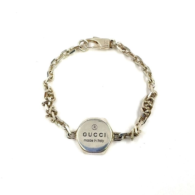 Gucci Hexagon Ag925 Silver Bracelet 779169-j8400-8106-18