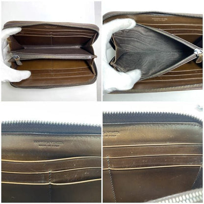 Bottega Veneta Round Zipper Long Wallet Ec22288 Brown