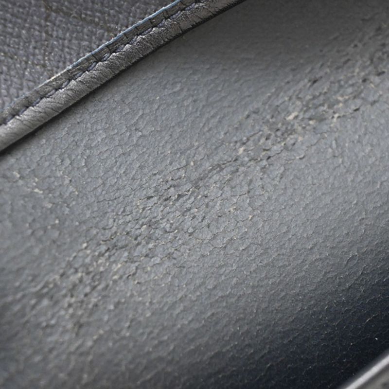 Christian DIOR Shoulder Bag Logo PVC Navy 61ka840