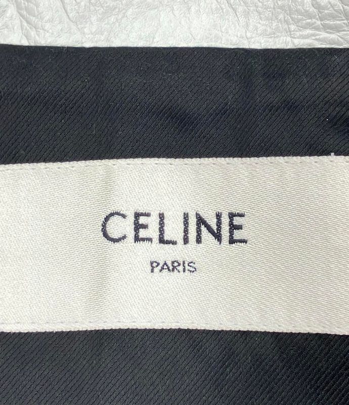 Celine Calfskin Leather Double Riders Jacket Women's Size 36 (S) Celine