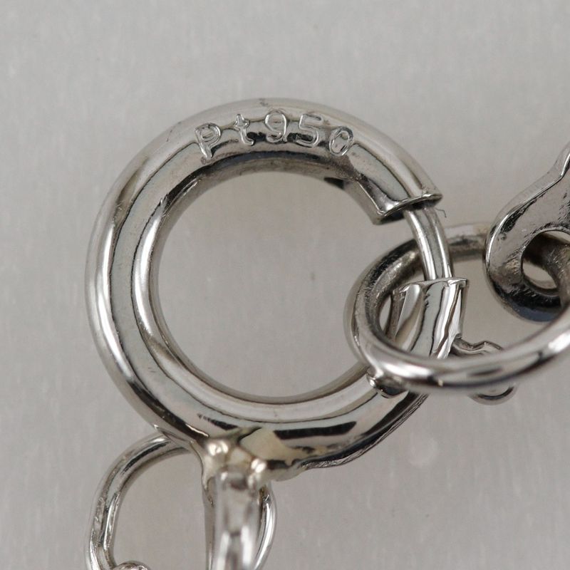 Tiffany & Co Paper Flower Large Pt950platinum × Diamond Ladies 5.3g Necklace