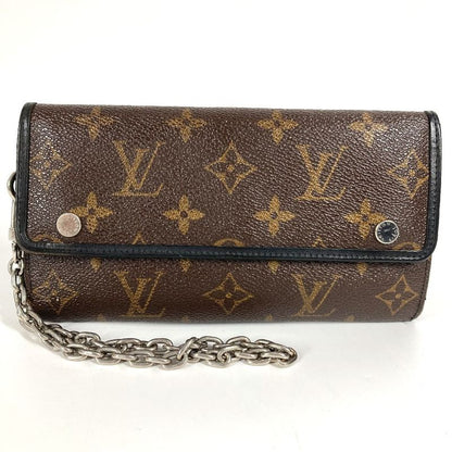 Louis Vuitton Long Wallet Portefeuille Ron M60168 Monogram Macassar Canvas Brown