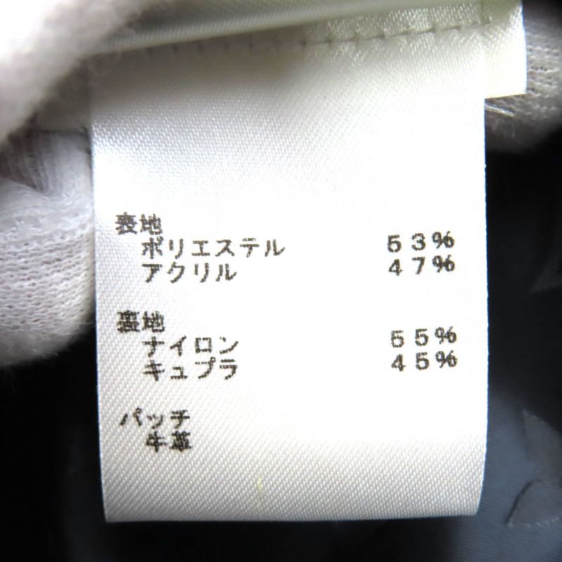 Louis Vuitton 25SS 1aglxq Leather Patch Fleece Blouson Partially Monogram Zip