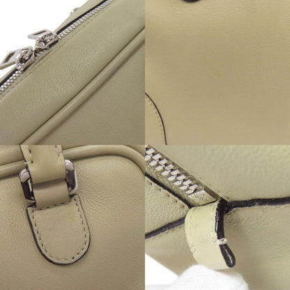 Loewe Amazona 2WAY Handbag Calf Women Leather Strap Crossbody Beige Tan