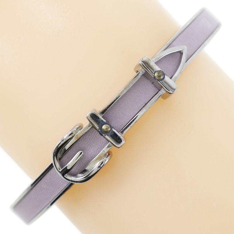 Hermes Belt Motif Metal Ladies 21.2g Bangle