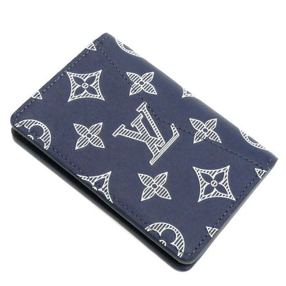 Louis Vuitton Organizer De Poche Card Case Navy M83378 IC Men's Preowned