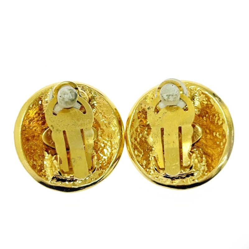 Chanel GP 94p Coco Mark Round Earrings Ladies 356397 Earrings