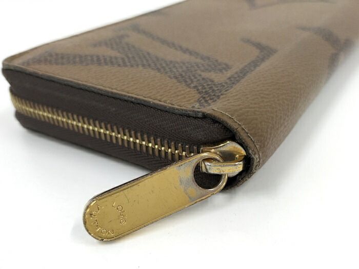 Louis Vuitton Zippy Wallet Round Zipper Long Wallet Monogram Giant Reverse