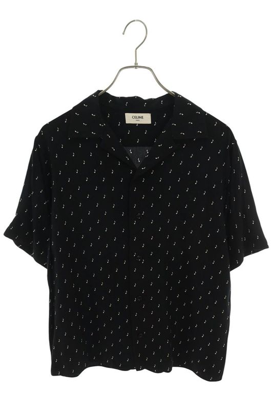 Celine 19SS 2c036736d Music Note Hawaiian Rayon Short Sleeve Shirt Men 39