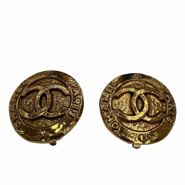Chanel Coco Mark 28 Gold Branded Accessories Earrings Ladies