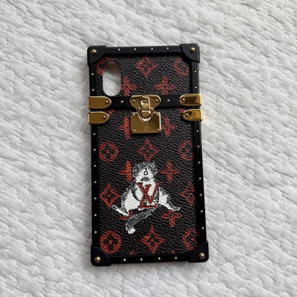 Louis Vuitton Monogram Catgram Iphonex XS Case Shoulder M63891