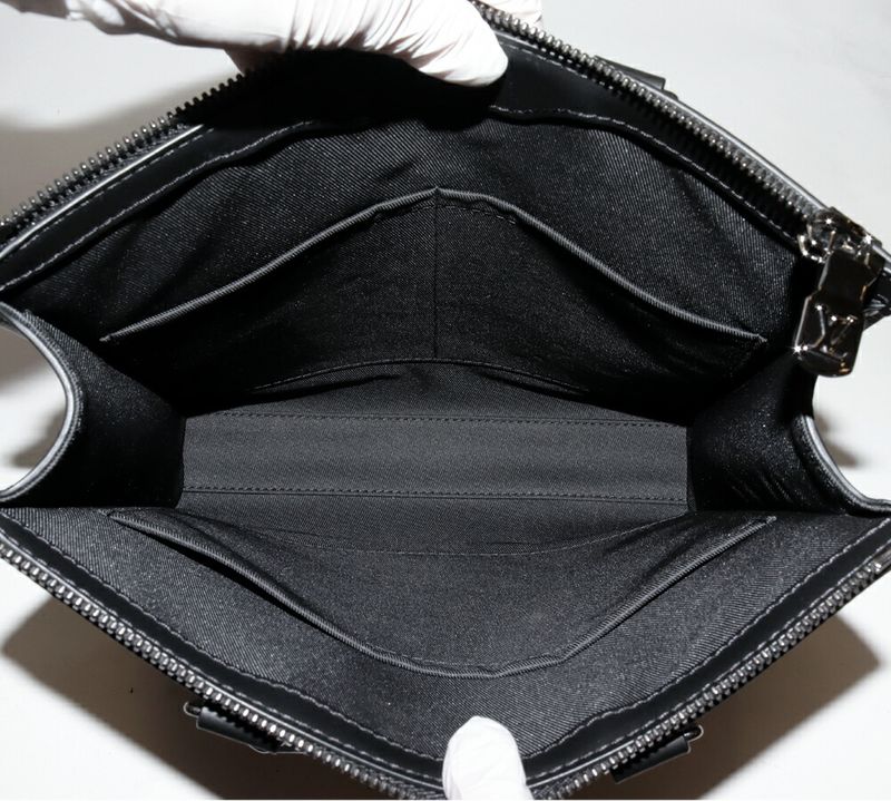 Louis Vuitton Hand Tote Shoulder Bag Monogram Eclipse Sac Placross 2WAY M46456