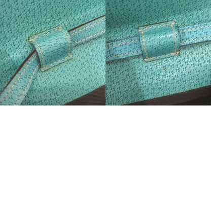 Gucci Bamboo 117594 GG Canvas Blue Beige Shoulder Bag 0447 Gucci