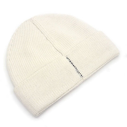 Fendi Knit Cap Beanie Wool White And Black