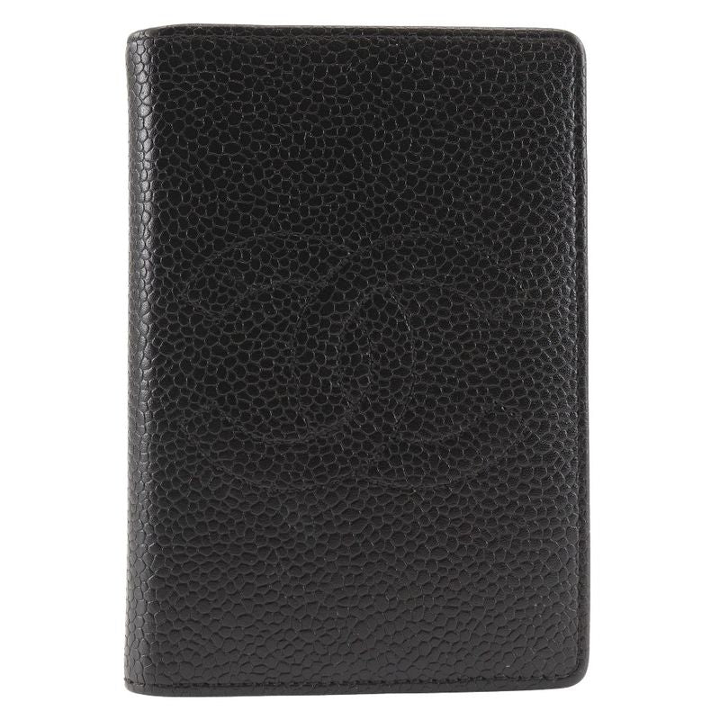Chanel Coco Mark Card Case Caviar Skin Black Ladies Business Card Holder