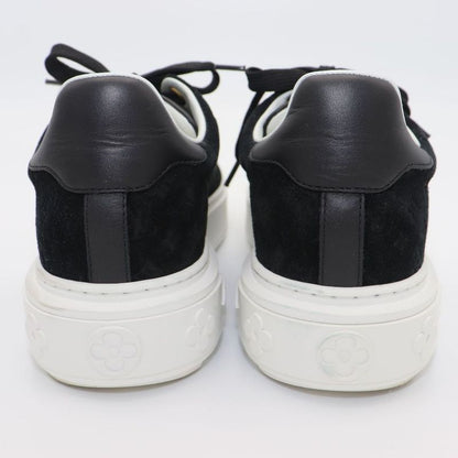 Louis Vuitton Monogram Time Outlines 23 Years Leather X Suede Sneakers Women's