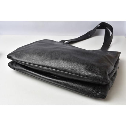 Chanel Shoulder Bag Tote Bag A4 Caviar Skin Black